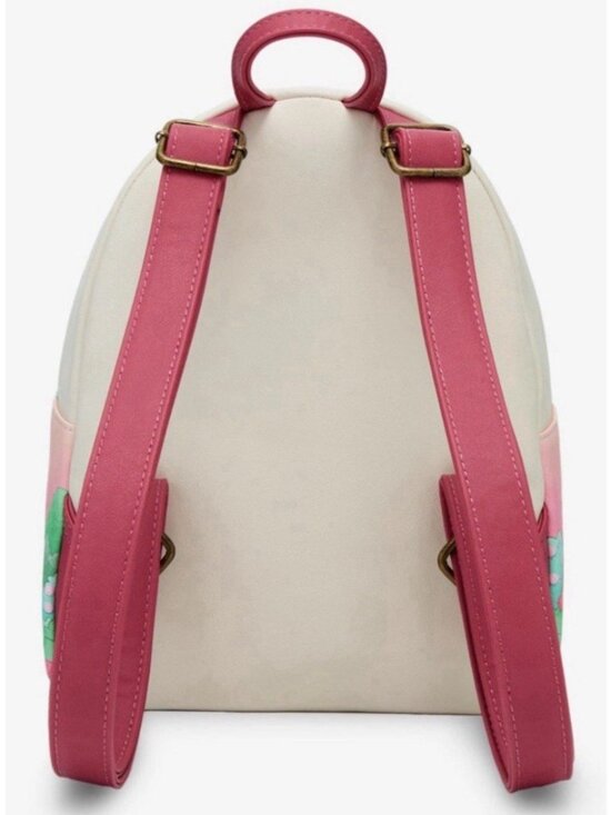 Lady Walking In Front of House Trees Outdoor Scene Loungefly Mini Backpack NWT
